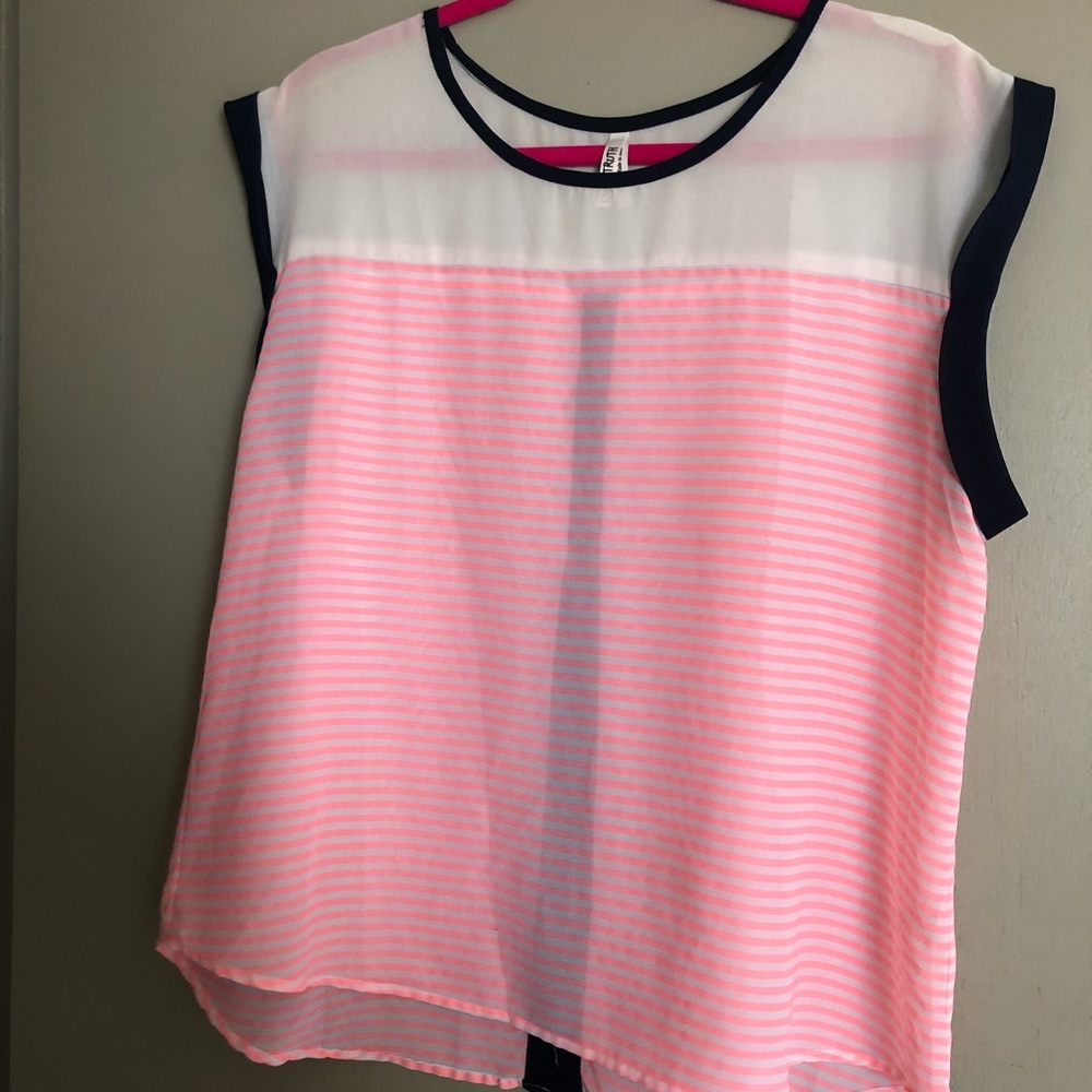 Sheer nautical blouse